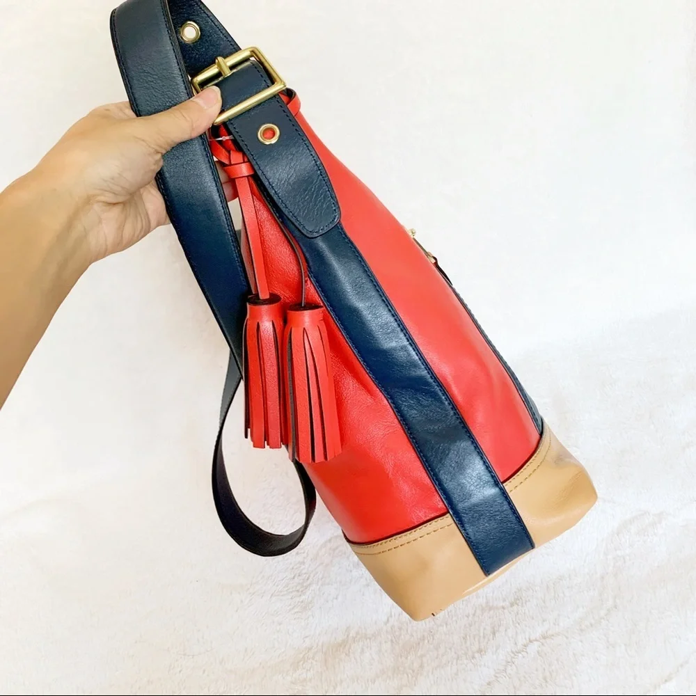 NWT Coach Color Block Bleecker Leather Bucket Bag​ - Picture 2 of 7